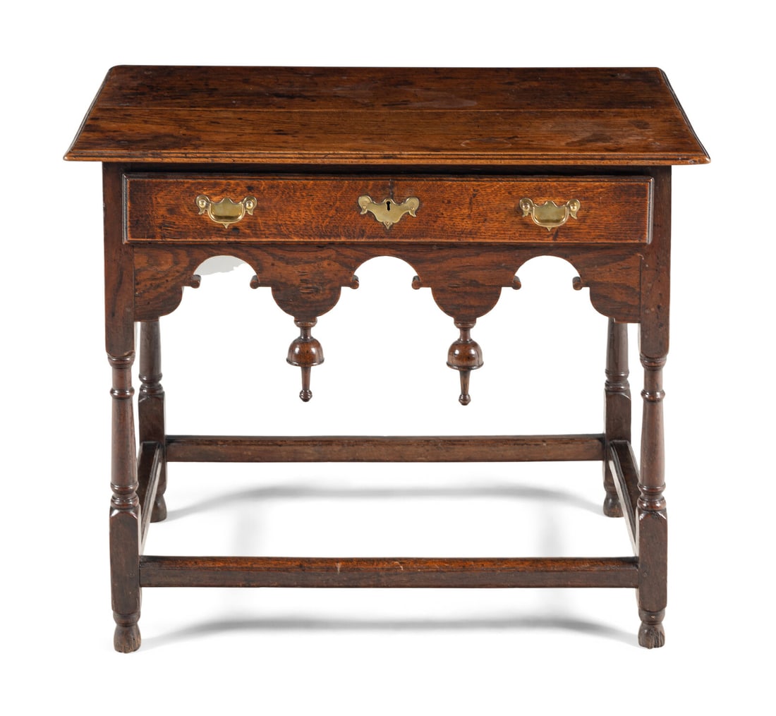 A William and Mary Oak Side Table (1 of 9)