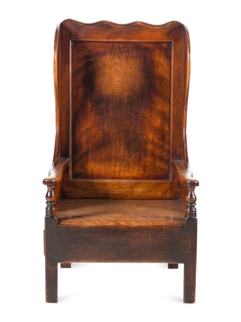 An English Oak Lambing Chair (1 of 9)