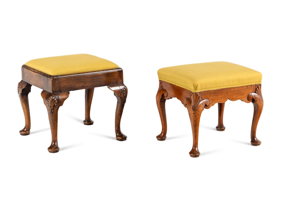 Two George II Walnut Stools (1 of 11)