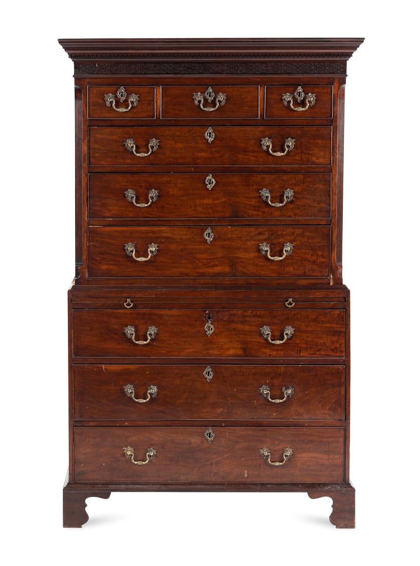 A George III Mahogany Chest-on-Chest (1 of 10)
