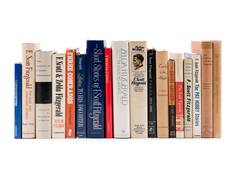 FITZGERALD, F. Scott. A group of 18 works by or about the author, MANY FIRST EDITIONS. (1 of 1)