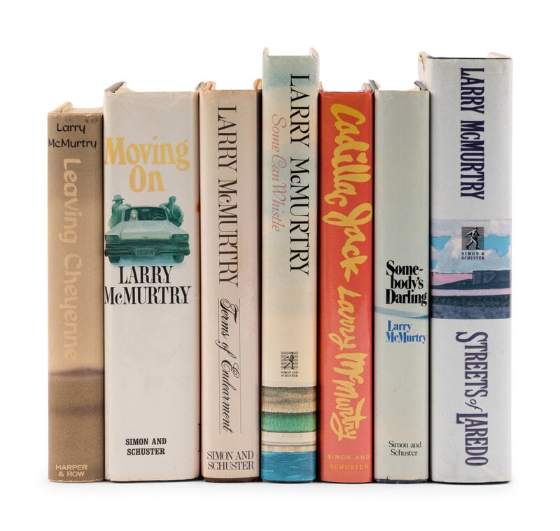 McMURTRY, Larry. A group of 7 FIRST EDITIONS, SOME SIGNED.  (1 of 2)