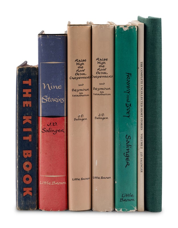 SALINGER, J. D. A group of 7 FIRST EDITIONS. : SALINGER, Jerome David (1919-2010). A group of 7 FIRST EDITIONS, comprising: 1) "The Hang of it". In: The Kit Book for Soldiers, Sailors and Marines. Chicago: Consolidated Book Publishers, 1942. FIRST