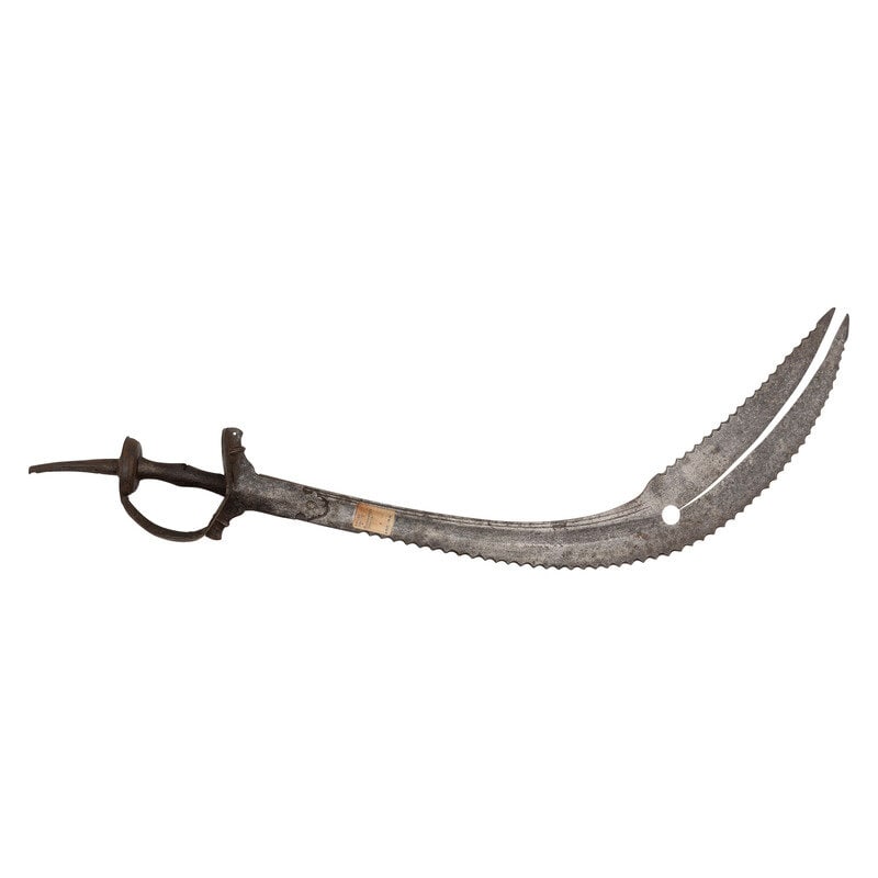 A Rare and Massive Indo-Persian Zulfiqar Tegha Sword (1 of 4)