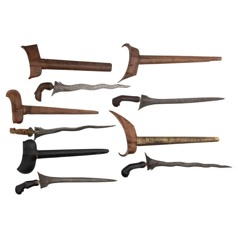Lot of 5 Indonesian Kris Knives (1 of 2)