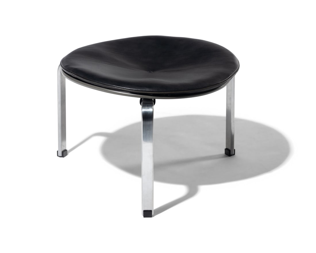 Poul Kjærholm (Danish, 1929-1980) Stool, model PK33, 2016 E. Kold Christensen, Denmark (1 of 3)