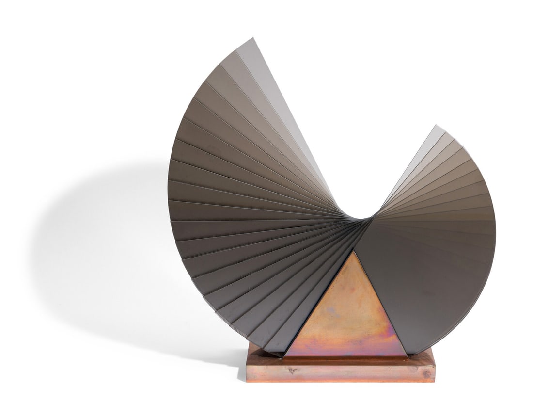 Kurt and Marsha Runstadler (American, 20th Century) Coquille, 1987: Kurt and Marsha Runstadler (American, 20th Century) Coquille, 1987 glass, bronze etched edition and signature Runstadler 1987 22/50 17 1/2 h × 17 w × 4 d inches.