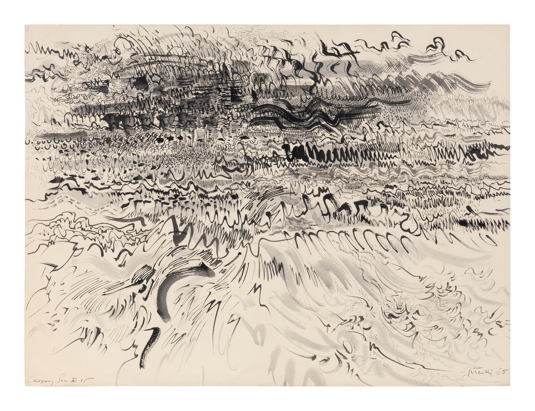 Gabor F. Peterdi  (Hungarian/American, 1915-2001) Choppy Sea II, 1965 (1 of 6)