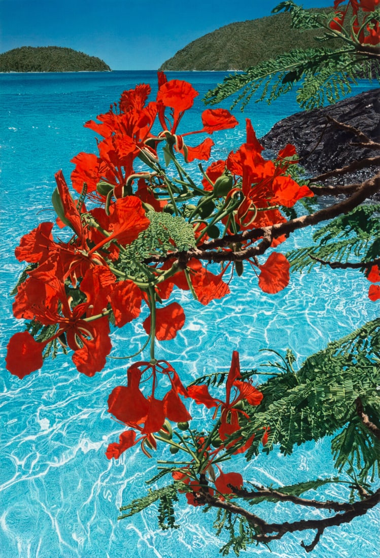 Don Eddy (American, b. 1944) Imminent Desire/Distant Longing, 1992: Don Eddy (American, b. 1944) Imminent Desire/Distant Longing, 1992 acrylic on canvas signed Eddy (verso) 50 x 34 inches. Provenance: Nancy Hoffman Gallery, New York