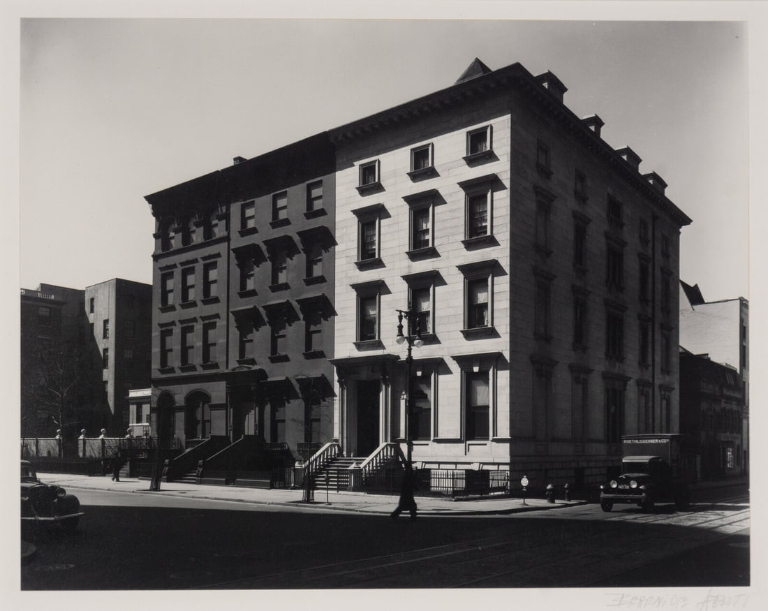 Berenice Abbott  (American, 1898-1991)  Fifth Avenue Row Houses, 1936 (1 of 4)