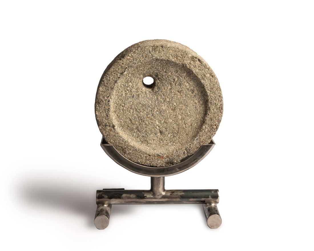 Ilana Goor (Israeli-American, b. 1936) Brutalist Sculpture: Ilana Goor (Israeli-American, b. 1936) Brutalist Sculpture granite, bronze etched plate on stand OGoor 20 1/4 h × 14 w × 7 d inches. Property from the Collection of Edmund and Julia Lewis, C