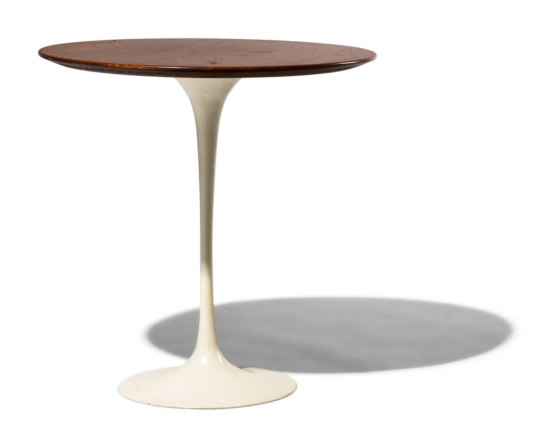 Eero Saarinen (Finnish-American, 1910-1961) Walnut Top Tulip Table Knoll, USA (1 of 3)