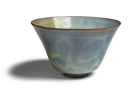 Gertrud and Otto Natzler (Austrian, 1908 –1971 | 1908-2007) Ceramic Bowl: Gertrud and Otto Natzler (Austrian, 1908 –1971 | 1908-2007) Ceramic Bowl glazed earthenware signature on underside, Natzler 4 1/2 h × 7 1/2 dia inches. Property from the Estate of Shirley M