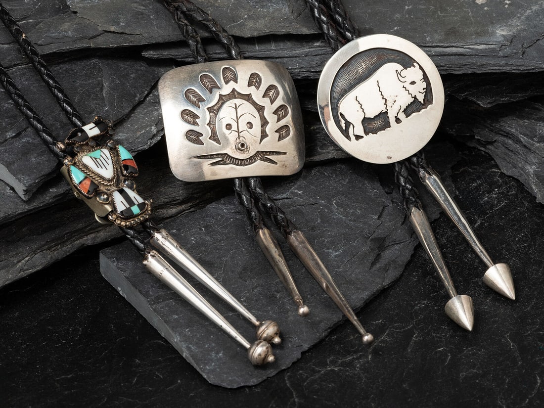 Zuni and Hopi Bolo Ties (1 of 3)
