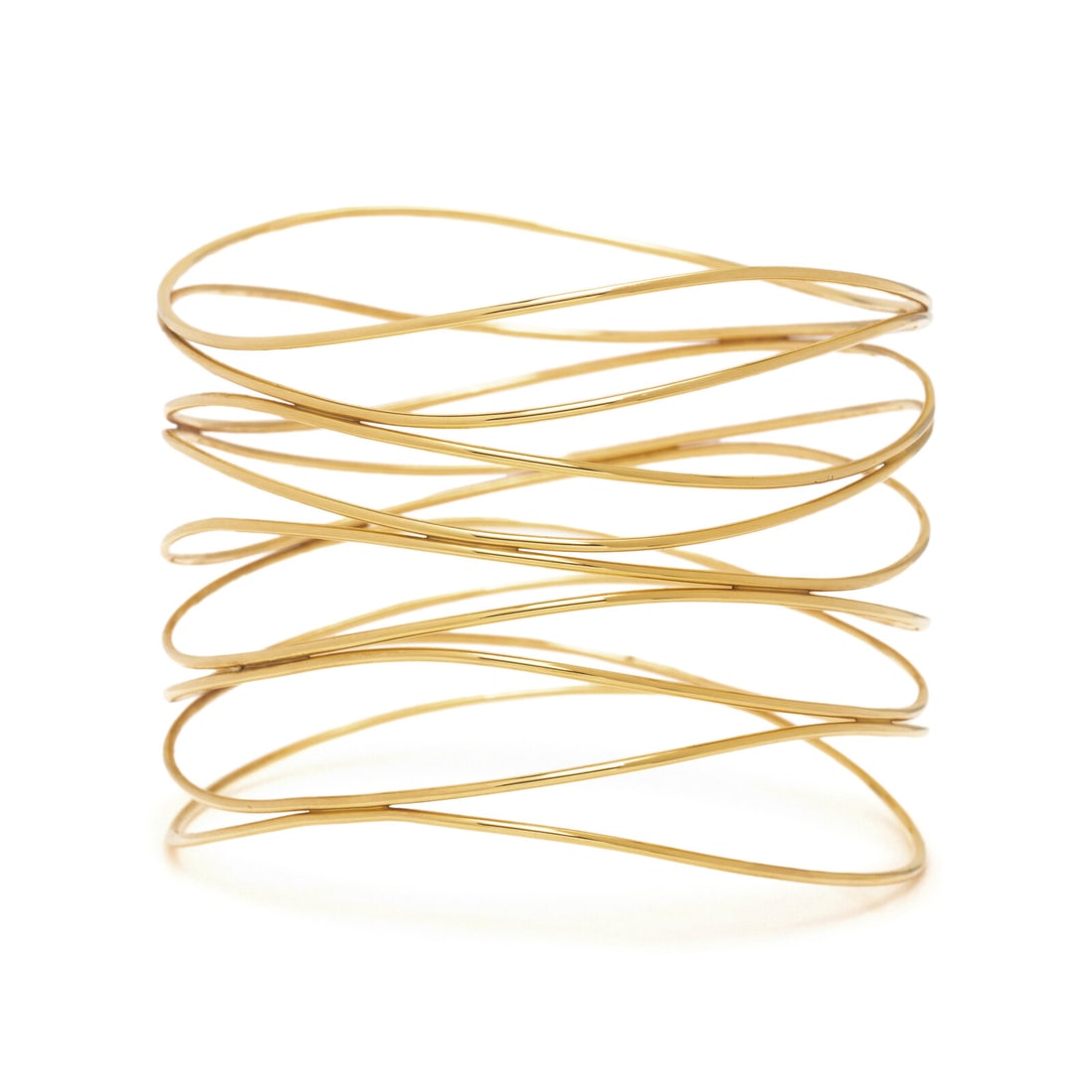 TIFFANY & CO., ELSA PERETTI, YELLOW GOLD WAVE BRACELET (1 of 2)
