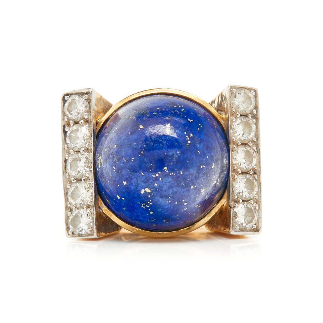 DAVID WEBB, LAPIS LAZULI AND DIAMOND RING (1 of 3)