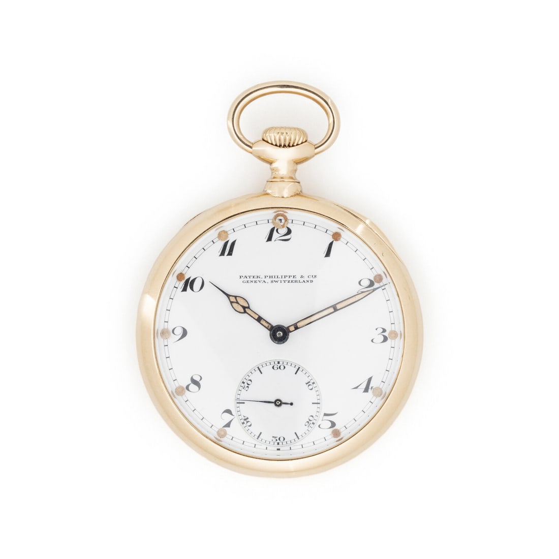 PATEK PHILIPPE & CO., REF. 404675 18K YELLOW GOLD POCKET WATCH: PATEK PHILIPPE & CO., REF. 404675 18K YELLOW GOLD POCKET WATCH Maker: Patek Philippe & Co. Reference number: 404675 Movement number: 172283 Year: Circa 1910s Case size: Approx. 48 mm Case mate