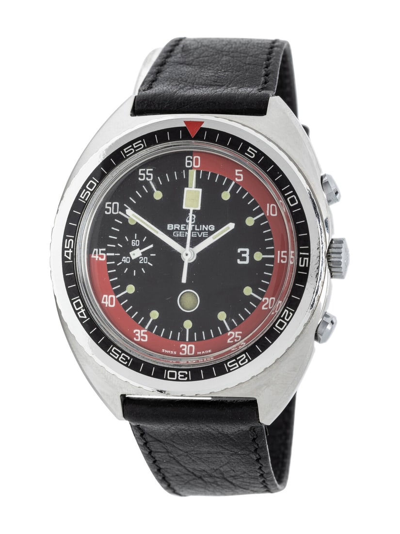 BREITLING, REF. 2734 STAINLESS STEEL 'SLOW MOTION' CHRONOGRAPH WATCH (1 of 3)