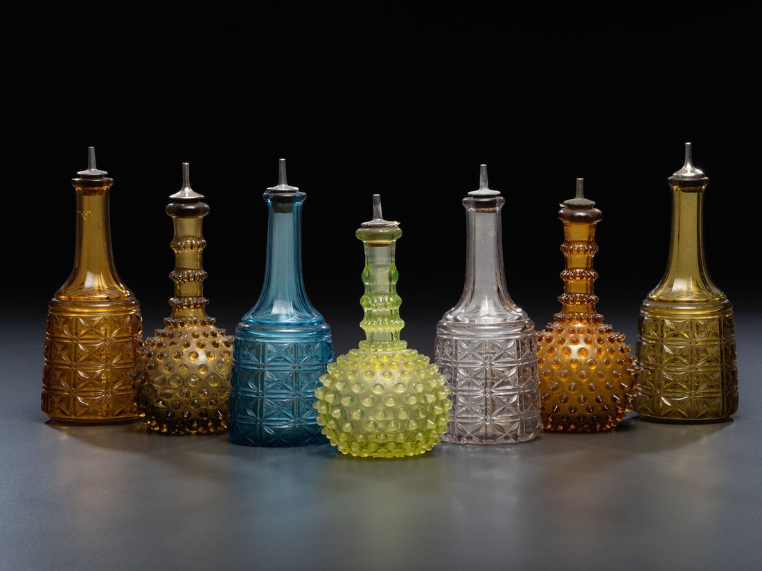 Seven Glass Barber Bottles (1 of 4)