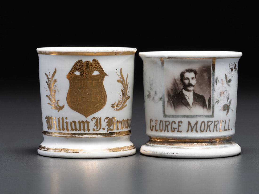 Two Porcelain Occupational Shaving Mugs (1 of 4)