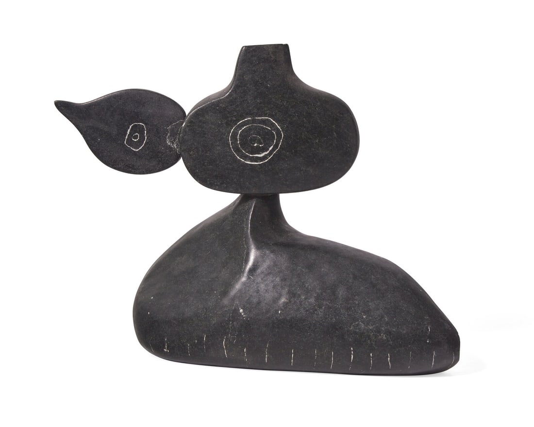 Paul Braun(American, Late 20th Century)Stone Sculpture, 1993: Paul Braun (American, Late 20th Century) Stone Sculpture, 1993 stone signed and dated Paul Braun / 1993 to baseheight: 8 1/2 in. (21.6cm) width: 9 1/2 in. (24.1cm) depth: 4 in. (10.2cm) Provenance: Dr