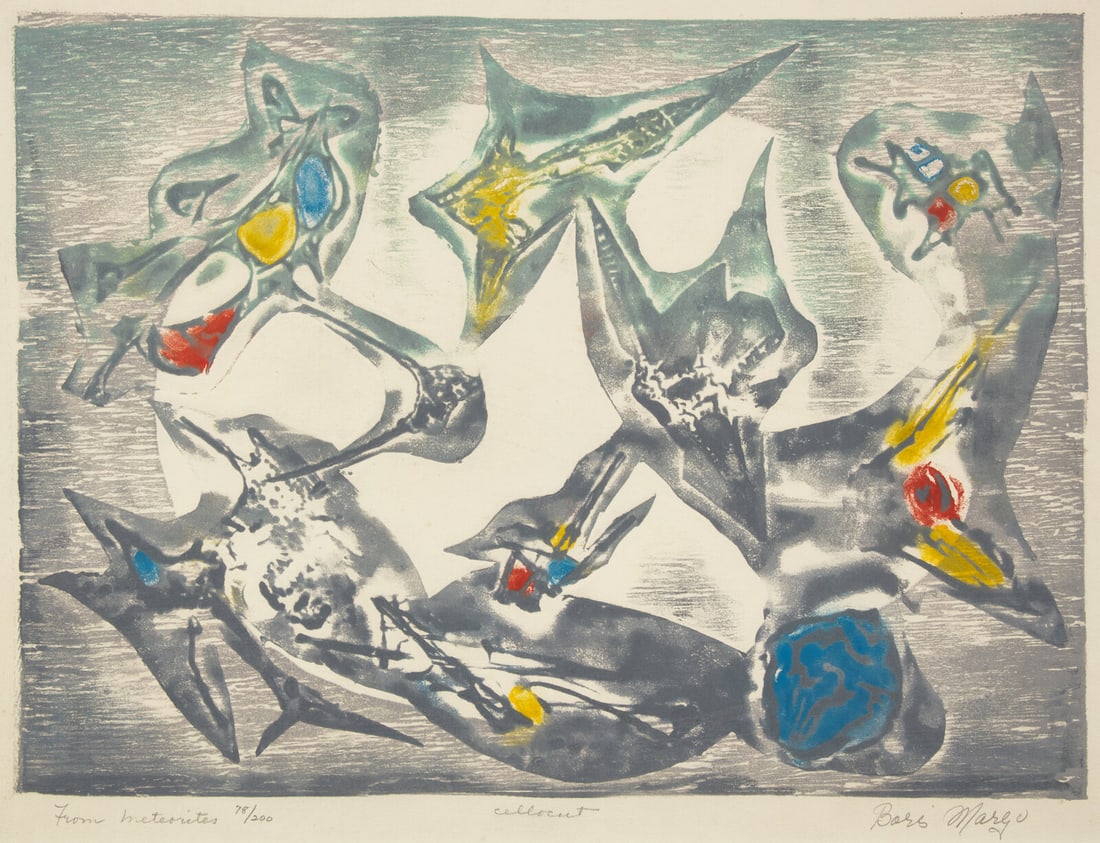 Boris Margo(Ukrainian, 1902-1995)From Meteorites, 1952 (1 of 2)