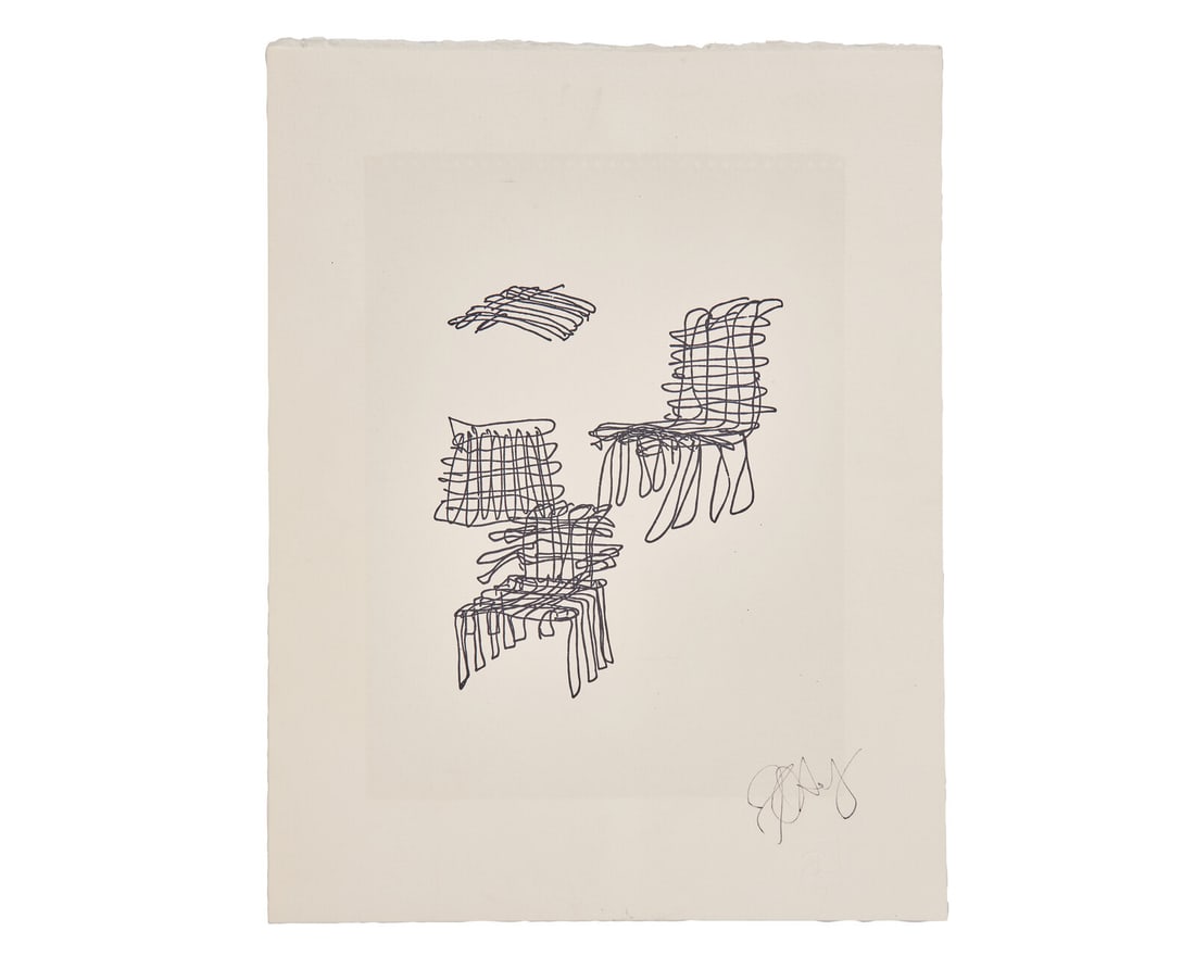 Frank Gehry 
(American/Canadian, b. 1929)
Untitled (Designs for Knoll), 1981 (1 of 1)