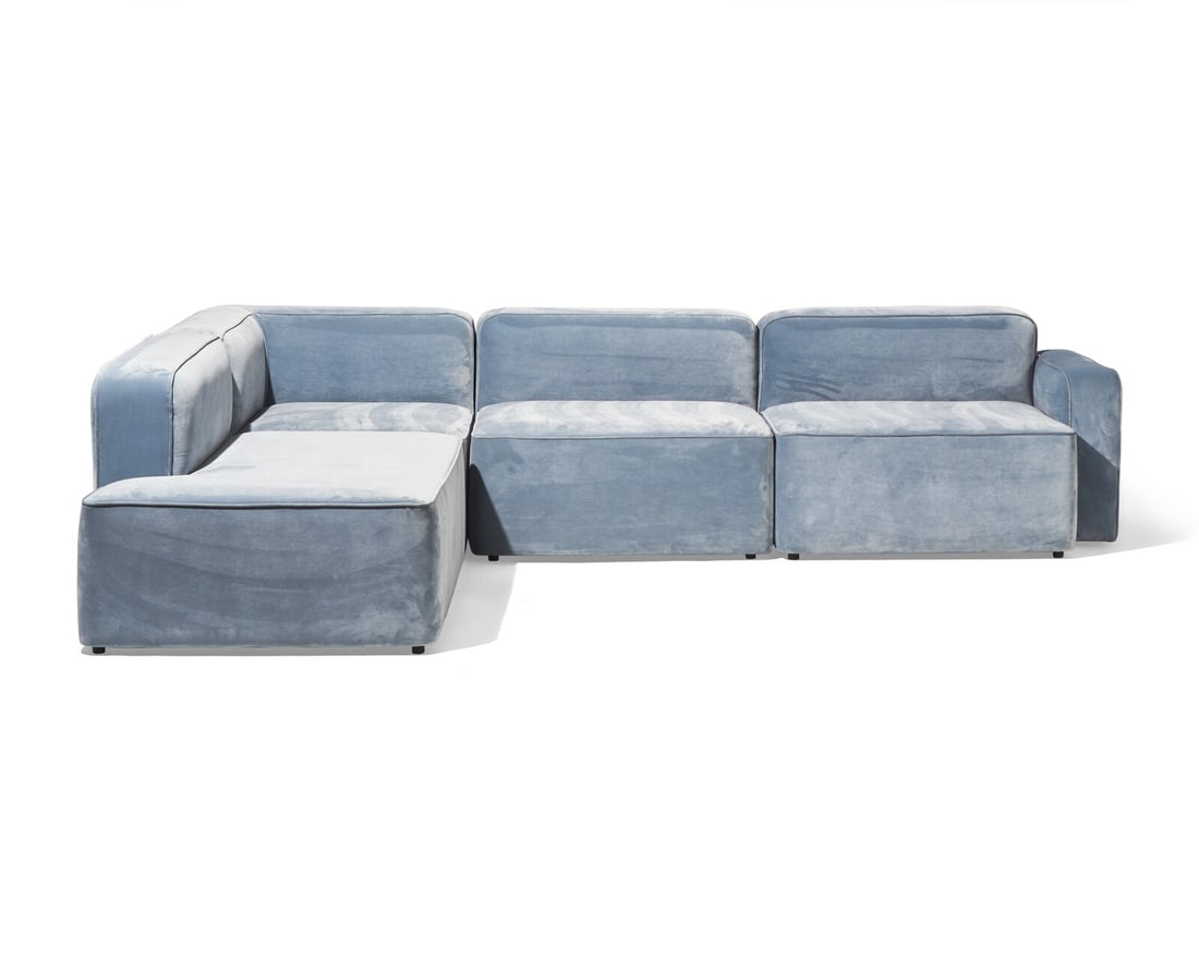 Normann Copenhagen
21st Century
Rope Four-Piece Blue Velvet Modular Corner Sofa Denmark (1 of 1)