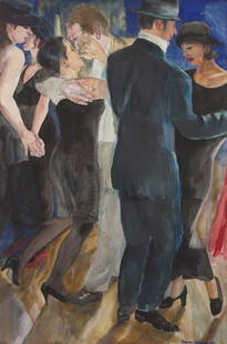 David Remfry (British, b. 1942) Dancers II, 1997: David Remfry (British, b. 1942) Dancers II, 1997 watercolor on paper signed and dated David Remfry 1997 bottom right 60 x 40 in. (152.4 x 101.6cm) Provenance: Margaret Lipworth Gallery, Boca Raton, Fl
