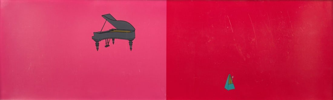 Michael Craig-Martin (Irish, b. 1941) Untitled (from the Book series), 1997: Michael Craig-Martin (Irish, b. 1941) Untitled (from the Book series), 1997 screenprint in colors on paper presumably signed in pencil and dated verso, and numbered 6/150 verso, the full sheet sheet: