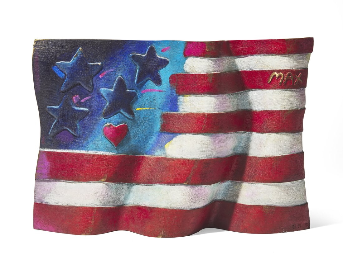 Peter Max 
(American, b.1937)
American Flag, 1991 (1 of 6)