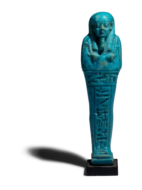 An Egyptian Faience Ushabti for "Hor-Ankh" (1 of 5)
