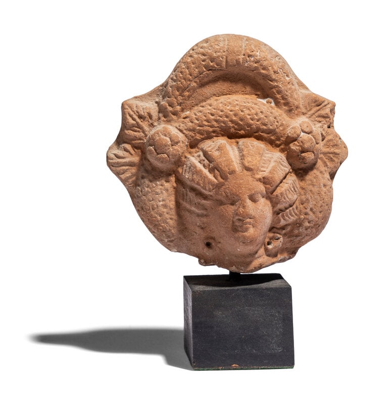 An Egyptian Terracotta Head of a Goddess (1 of 4)