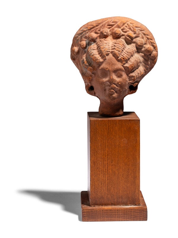 An Egyptian Terracotta Head of a Woman (1 of 5)