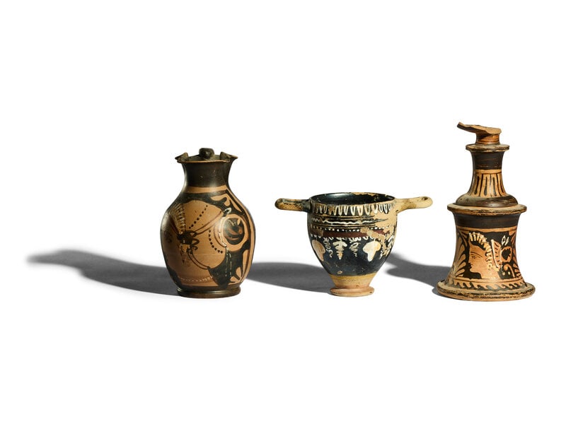 Three South Italian Red-Figured and Gnathian Vessels (1 of 4)