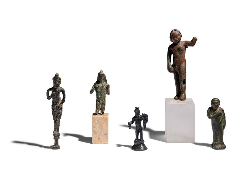 Six Roman Bronze Figures (1 of 6)