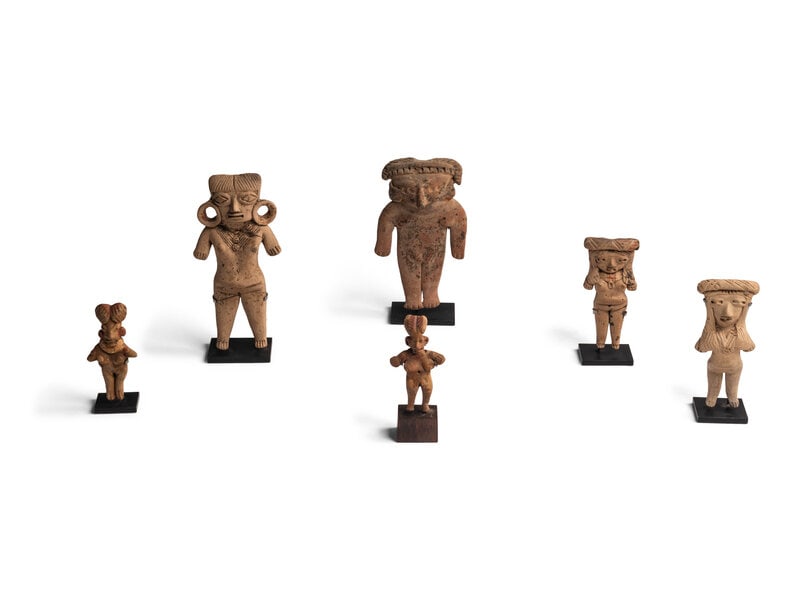 Six Michoacán Terracotta Figures (1 of 3)