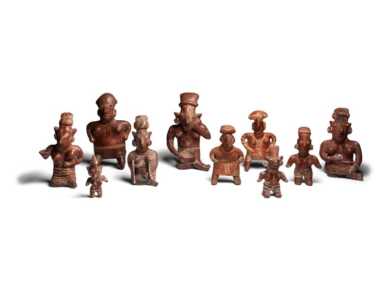 Ten Nayarit Terracotta Figures (1 of 6)