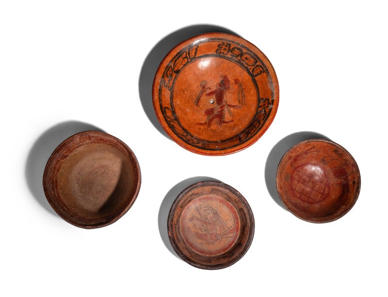 Four Maya Polychrome Bowls (1 of 5)