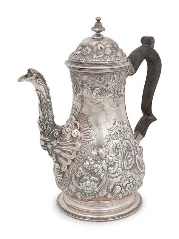 A George II Silver Coffee Pot (1 of 4)