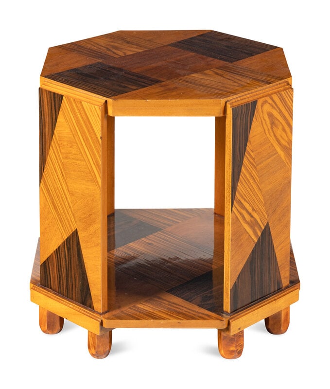 An Art Deco Style Octagonal Side Table (1 of 3)