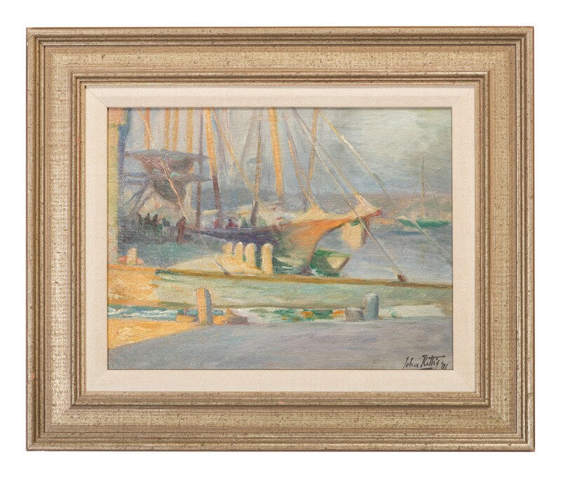 John Rettig
(American, 1855-1932)
Harbor Scene (Possibly Marblehead) (1 of 3)