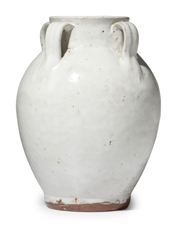 A Jugtown Pottery White Glaze Lily Vase (1 of 4)