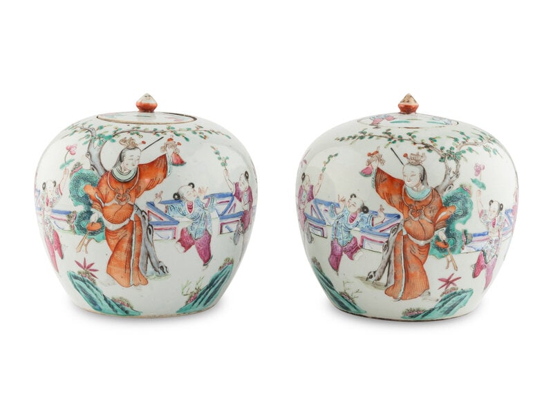 Two Chinese Porcelain Ginger Jars (1 of 6)