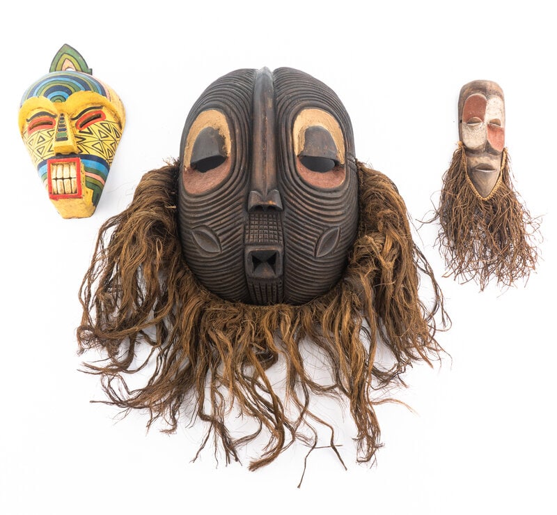 A Group of Three African Masks (1 of 1)