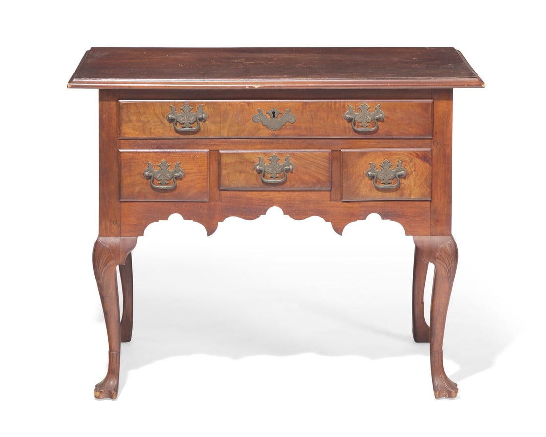 A Queen Anne walnut dressing table, Southeastern Pennsylvania, circa 1760 and later (1 of 3)