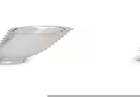 A Tiffany and Co. Silver "Revere" Bowl: A Tiffany and Co. Silver "Revere" Bowl New York, NY, 20th Centurymarked 'Sterling' to underside 18 ozt 8 dwt Height 4 1/2 x diameter 8 1/4 inches. This lot is located in Chicago.Property from the