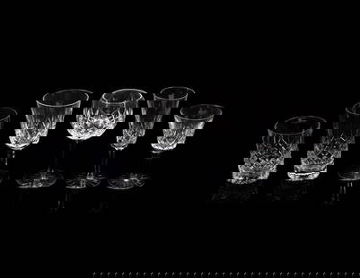 A Waterford Lismore Stemware Service: A Waterford Lismore Stemware Service 20th Centurycomprising: 12 balloon wine stems 9 claret wine stems 8 water goblets 8 champagne flutes 6 highball glasses 4 old fashioned glasses; 47 items total.