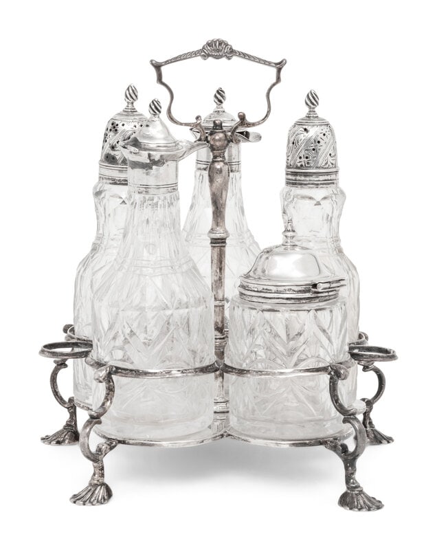 A George III Silver Cruet Set (1 of 3)