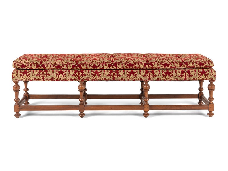 A William and Mary Style Walnut Bench (1 of 15)